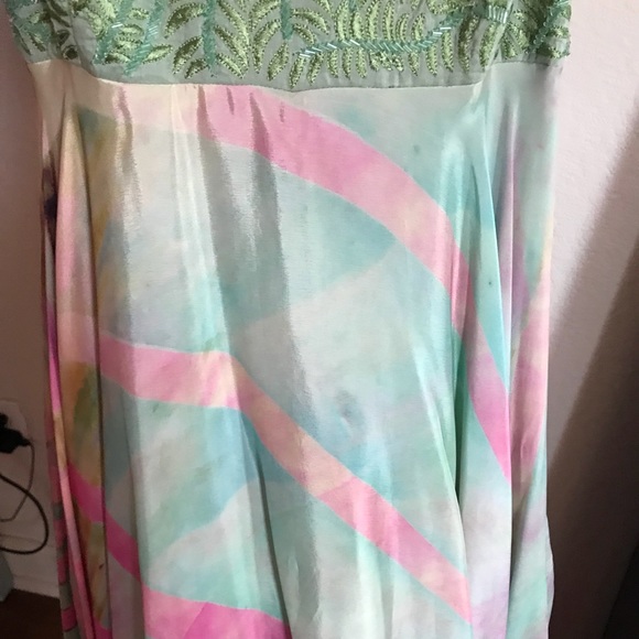 Anthropologie Multicolor Long Dress (used it once) - Picture 3 of 5